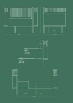 Sebra Ledikant Meegroeibed Baby & Junior -Joolz Verkoop blueprint 6