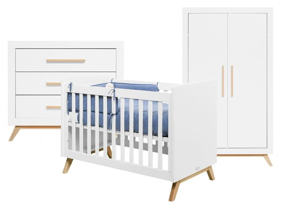 Bopita 3-Delige Babykamer Fenna Wit - Naturel 3 Bopita 3-Delige Babykamer Fenna Wit - Naturel