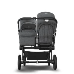 Bugaboo Donkey 5 Duo Black - Grey Melange - Grey Melange -Joolz Verkoop bugaboo donkey 5 duo black grey melange grey melange 5