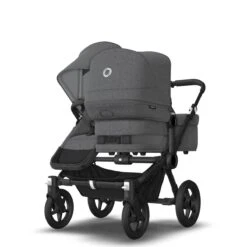 Bugaboo Donkey 5 Duo Black - Grey Melange - Grey Melange -Joolz Verkoop bugaboo donkey 5 duo black grey melange grey melange 6