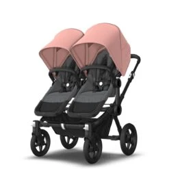 Bugaboo Donkey 5 Duo Black - Grey Melange- Morning Pink -Joolz Verkoop bugaboo donkey 5 duo black grey melange morning pink 15