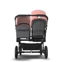Bugaboo Donkey 5 Duo Black - Grey Melange- Morning Pink -Joolz Verkoop bugaboo donkey 5 duo black grey melange morning pink 2