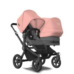 Bugaboo Donkey 5 Duo Black - Grey Melange- Morning Pink
