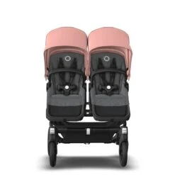 Bugaboo Donkey 5 Duo Black - Grey Melange- Morning Pink -Joolz Verkoop bugaboo donkey 5 duo black grey melange morning pink 9