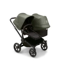 Bugaboo Donkey 5 Duo Black- Midnight Black - Forest Green