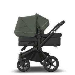 Bugaboo Donkey 5 Duo Black- Midnight Black - Forest Green -Joolz Verkoop bugaboo donkey 5 duo black midnight black forest green 3
