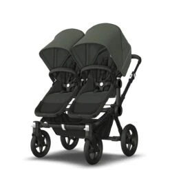 Bugaboo Donkey 5 Duo Black- Midnight Black - Forest Green -Joolz Verkoop bugaboo donkey 5 duo black midnight black forest green 6