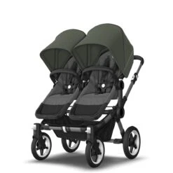Bugaboo Donkey 5 Duo Graphite - Grey Melange - Forest Green -Joolz Verkoop bugaboo donkey 5 duo graphite grey melange forest green 12