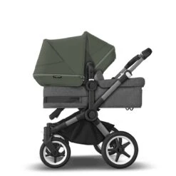 Bugaboo Donkey 5 Duo Graphite - Grey Melange - Forest Green -Joolz Verkoop bugaboo donkey 5 duo graphite grey melange forest green 5