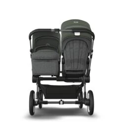 Bugaboo Donkey 5 Duo Graphite - Grey Melange - Forest Green -Joolz Verkoop bugaboo donkey 5 duo graphite grey melange forest green 6