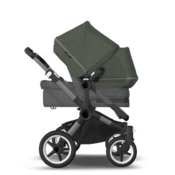 Bugaboo Donkey 5 Duo Graphite - Grey Melange - Forest Green -Joolz Verkoop bugaboo donkey 5 duo graphite grey melange forest green 7