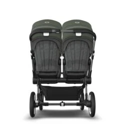 Bugaboo Donkey 5 Duo Graphite - Grey Melange - Forest Green -Joolz Verkoop bugaboo donkey 5 duo graphite grey melange forest green 8