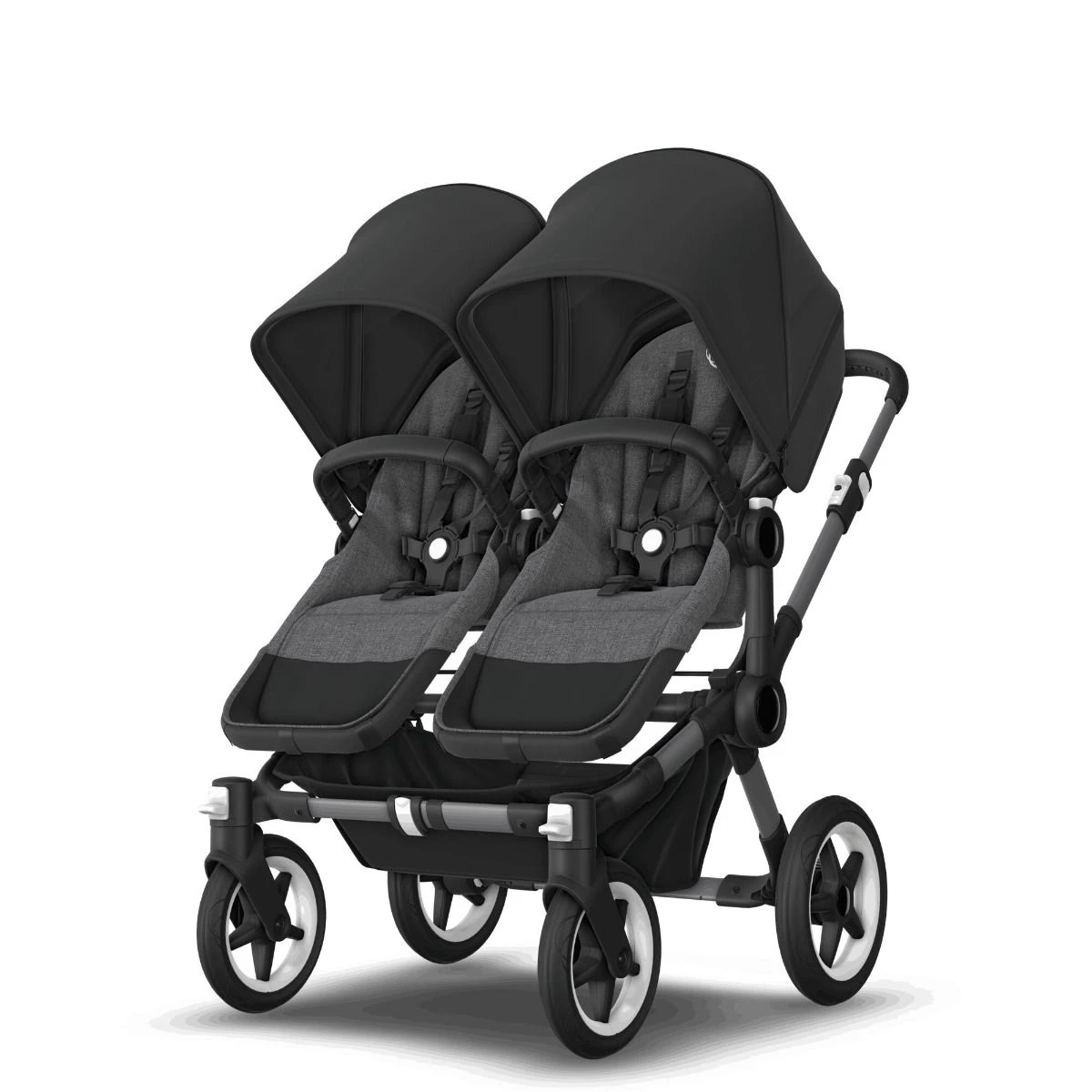 Bugaboo Donkey 5 Duo Graphite - Grey Melange - Midnight Black 12 Bugaboo Donkey 5 Duo Graphite - Grey Melange - Midnight Black - Afbeelding 10