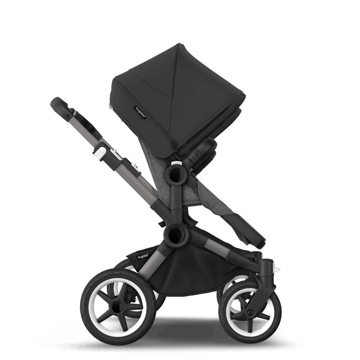 Bugaboo Donkey 5 Duo Graphite - Grey Melange - Midnight Black 9 Bugaboo Donkey 5 Duo Graphite - Grey Melange - Midnight Black - Afbeelding 7