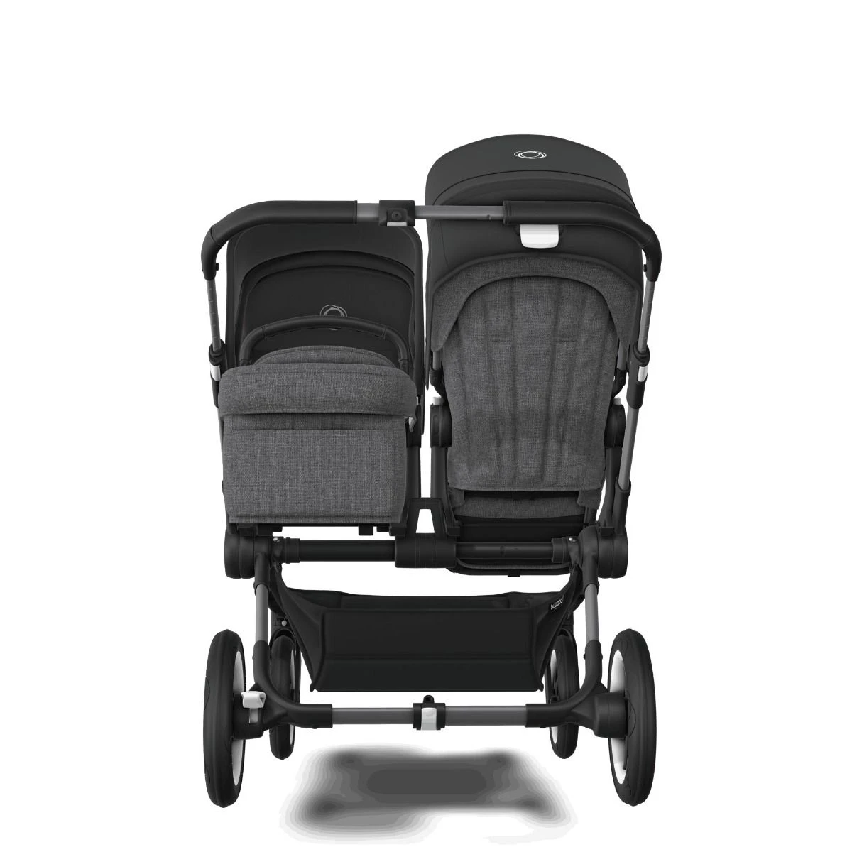 Bugaboo Donkey 5 Duo Graphite - Grey Melange - Midnight Black 7 Bugaboo Donkey 5 Duo Graphite - Grey Melange - Midnight Black - Afbeelding 5