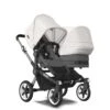 Bugaboo Donkey 5 Duo Graphite - Grey Melange - Misty White 1 Bugaboo Donkey 5 Duo Graphite - Grey Melange - Misty White -Joolz Verkoop bugaboo donkey 5 duo graphite grey melange misty white 1