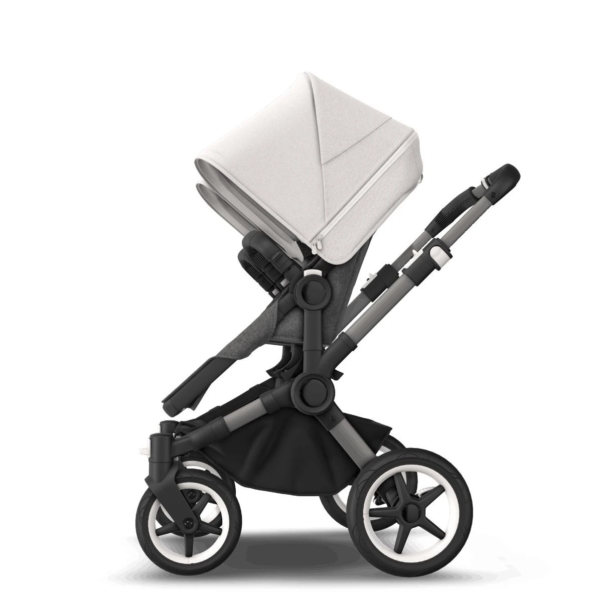 Bugaboo Donkey 5 Duo Graphite - Grey Melange - Misty White 11 Bugaboo Donkey 5 Duo Graphite - Grey Melange - Misty White - Afbeelding 9