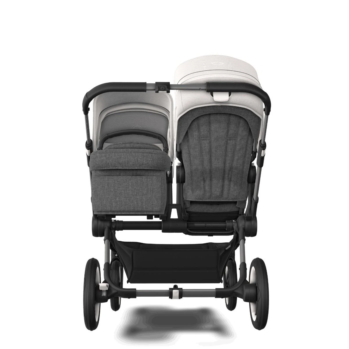 Bugaboo Donkey 5 Duo Graphite - Grey Melange - Misty White 7 Bugaboo Donkey 5 Duo Graphite - Grey Melange - Misty White - Afbeelding 5