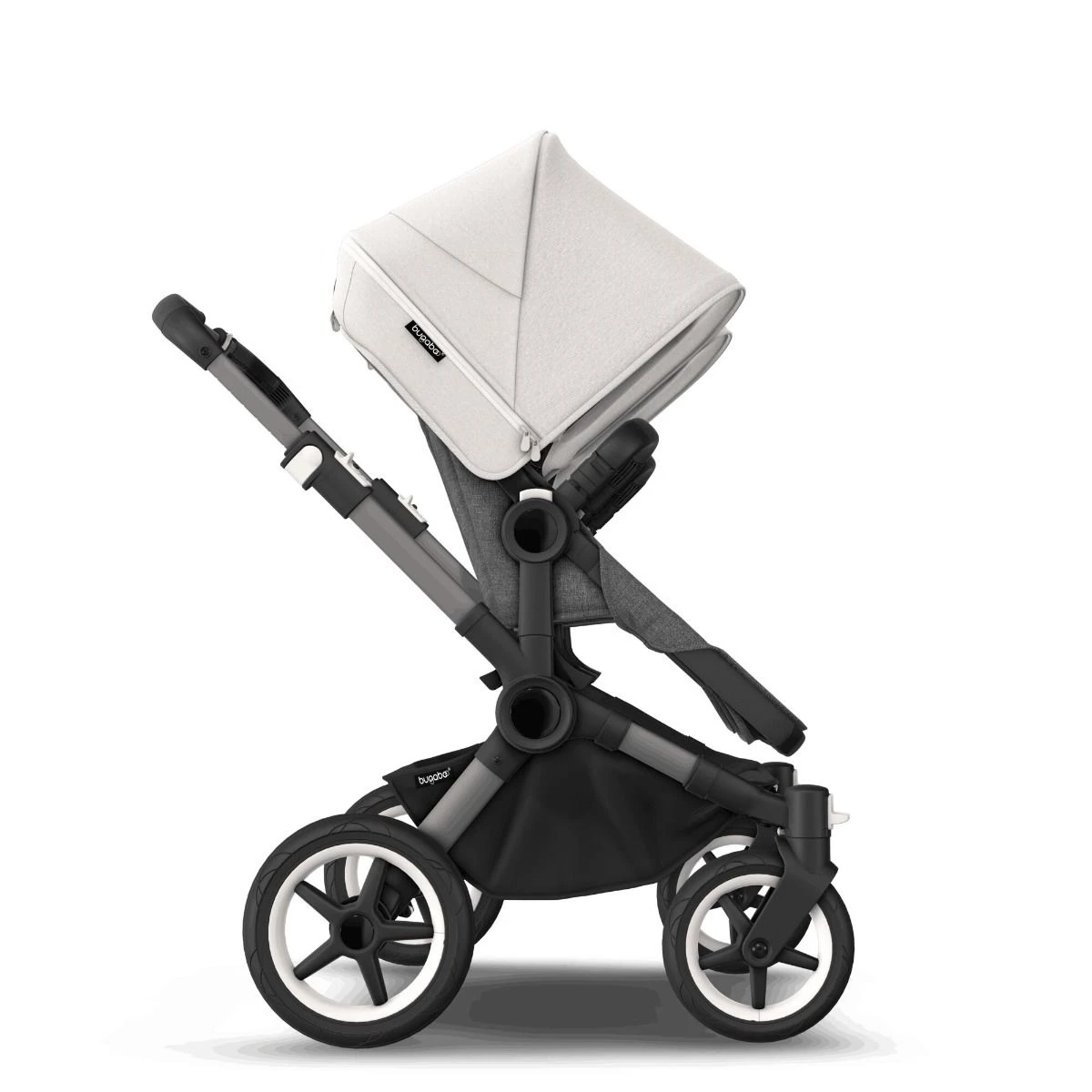 Bugaboo Donkey 5 Duo Graphite - Grey Melange - Misty White 10 Bugaboo Donkey 5 Duo Graphite - Grey Melange - Misty White - Afbeelding 8