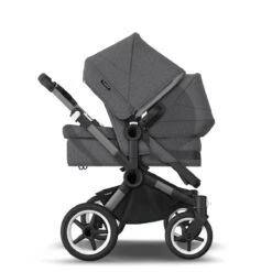 Bugaboo Donkey 5 Duo Essential Bundel - Graphite - Grey Melange -Joolz Verkoop bugaboo donkey 5 duo graphite grey melange side seat