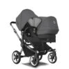Bugaboo Donkey 5 Duo Graphite - Midnight Black - Grey Melange -Joolz Verkoop bugaboo donkey 5 duo graphite midnight black grey melange 2