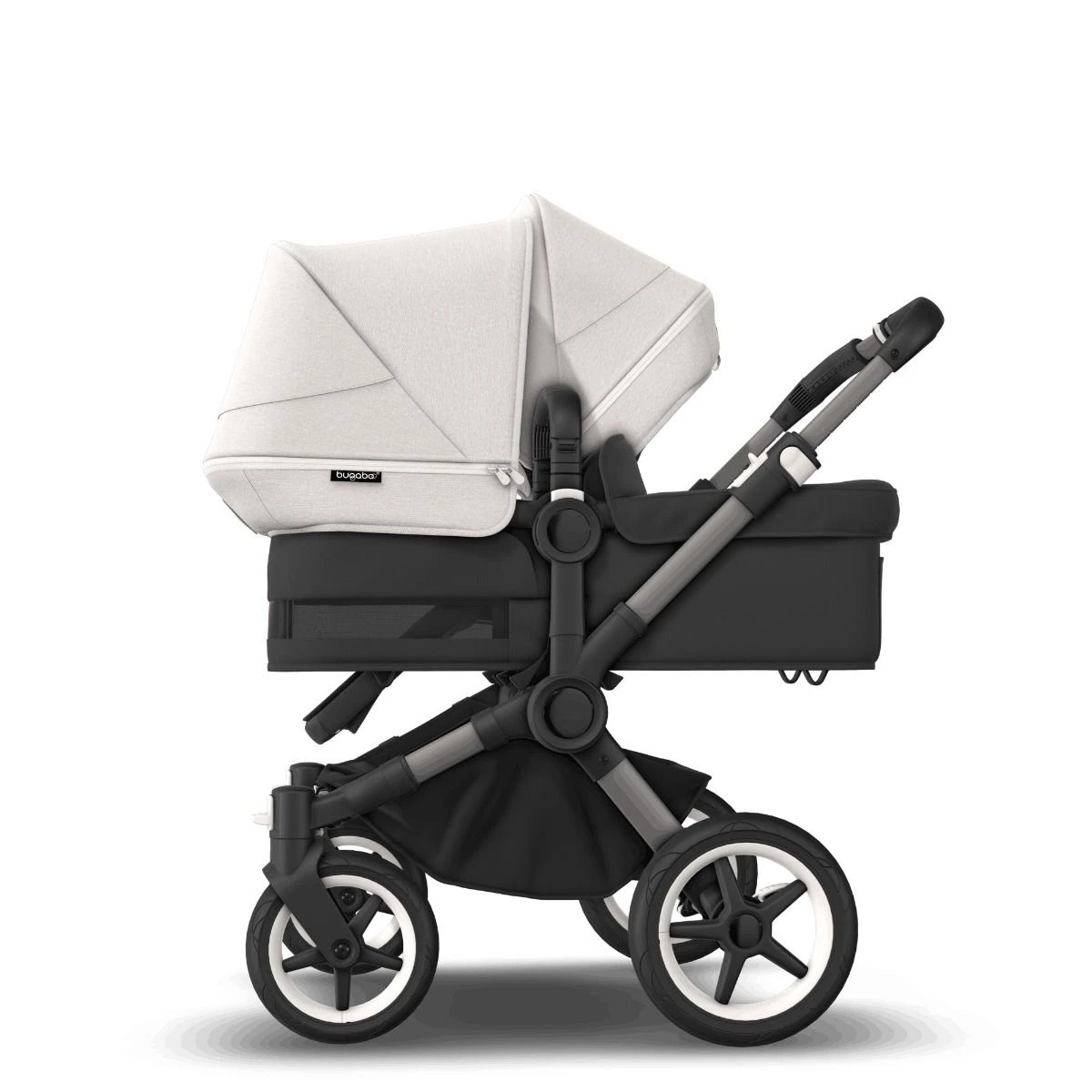 Bugaboo Donkey 5 Duo Graphite - Midnight Black - Misty White 5 Bugaboo Donkey 5 Duo Graphite - Midnight Black - Misty White - Afbeelding 3