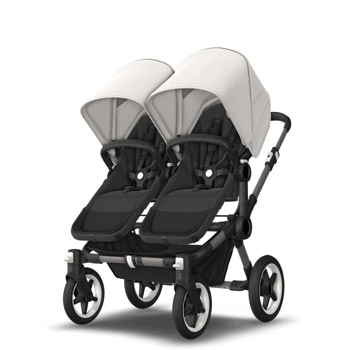 Bugaboo Donkey 5 Duo Graphite - Midnight Black - Misty White 10 Bugaboo Donkey 5 Duo Graphite - Midnight Black - Misty White - Afbeelding 8