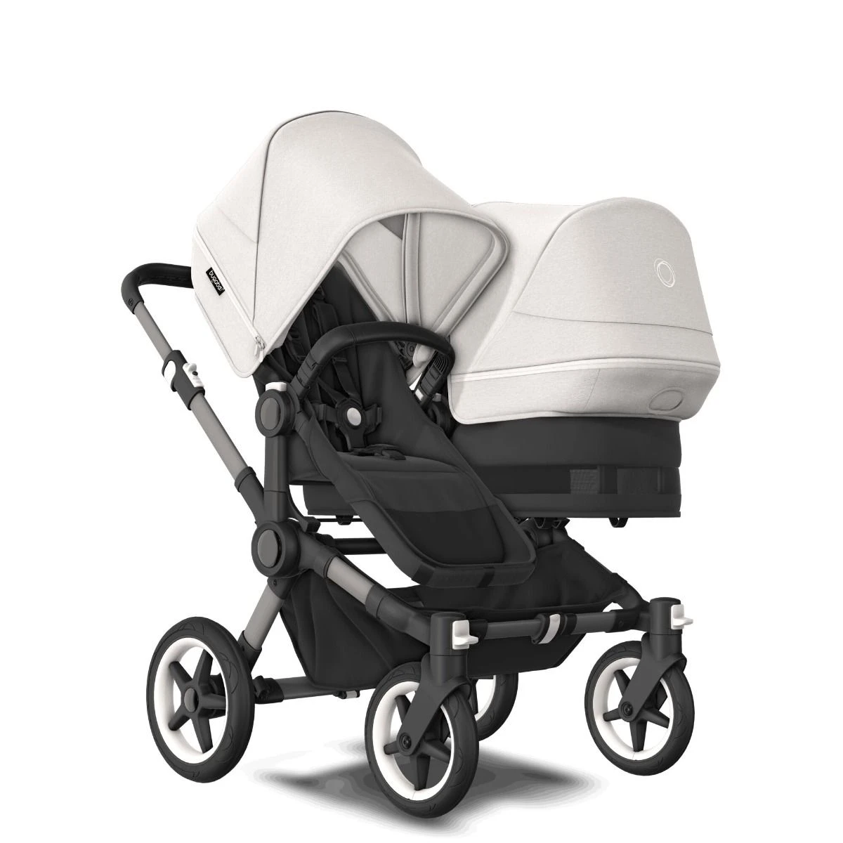 Bugaboo Donkey 5 Duo Graphite - Midnight Black - Misty White 3 Bugaboo Donkey 5 Duo Graphite - Midnight Black - Misty White