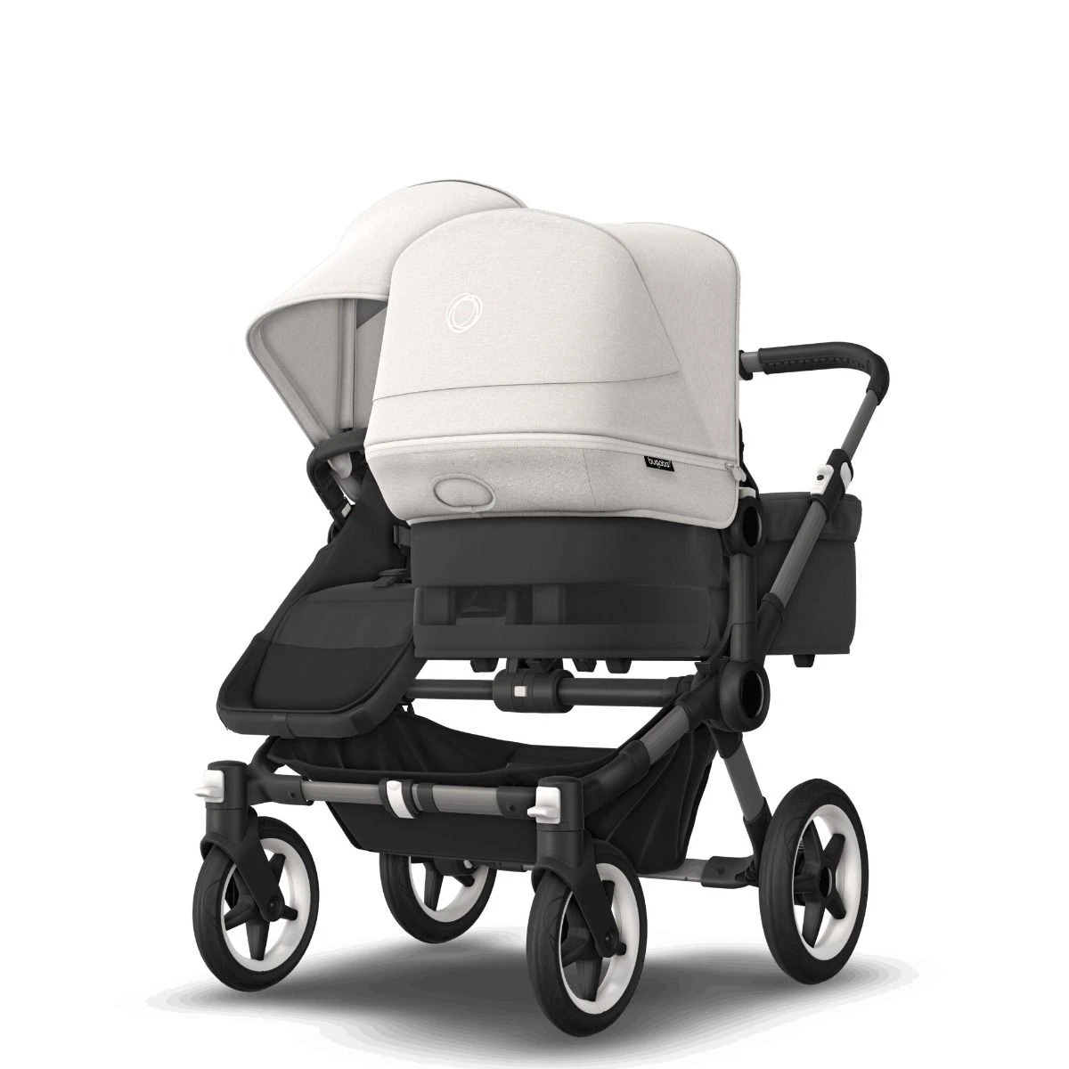 Bugaboo Donkey 5 Duo Graphite - Midnight Black - Misty White 4 Bugaboo Donkey 5 Duo Graphite - Midnight Black - Misty White - Afbeelding 2