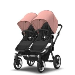 Bugaboo Donkey 5 Duo Graphite - Midnight Black - Morning Pink -Joolz Verkoop bugaboo donkey 5 duo graphite midnight black morning pink 12