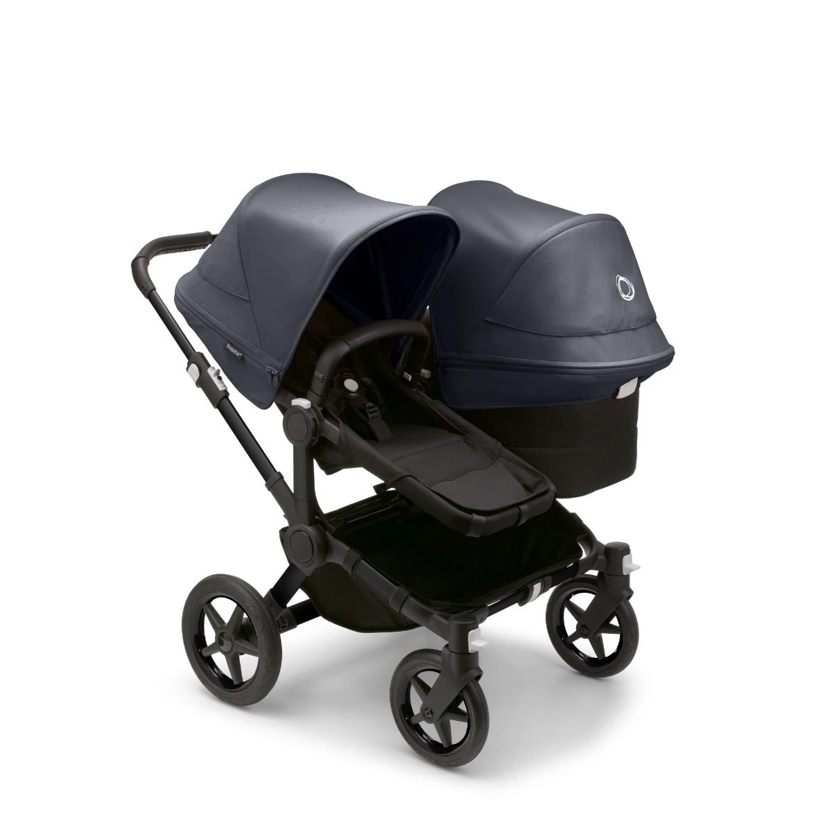 Bugaboo Donkey 5 Duo Black - Midnight Black - Stormy Blue 3 Bugaboo Donkey 5 Duo Black - Midnight Black - Stormy Blue