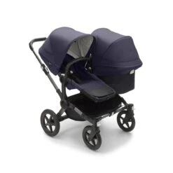 Bugaboo Donkey 5 Duo Essential Bundel - Graphite - Classic Dark Navy -Joolz Verkoop bugaboo donkey 5 duo navy blue 2 1