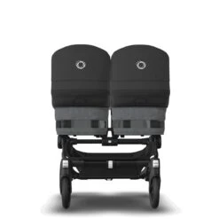 Bugaboo Donkey 5 Twin Black - Grey Melange - Midnight Black -Joolz Verkoop bugaboo donkey 5 twin black grey melange black