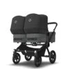 Bugaboo Donkey 5 Twin Black - Grey Melange - Midnight Black 2 Bugaboo Donkey 5 Twin Black - Grey Melange - Midnight Black -Joolz Verkoop bugaboo donkey 5 twin black grey melange black 4
