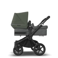 Bugaboo Donkey 5 Twin Black - Grey Melange -Forest Green 17 Bugaboo Donkey 5 Twin Black - Grey Melange -Forest Green -Joolz Verkoop bugaboo donkey 5 twin black grey melange forest green 1