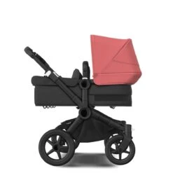Bugaboo Donkey 5 Twin Black - Midnight Black - Sunrise Red -Joolz Verkoop bugaboo donkey 5 twin black midnigh black sunrise red 1