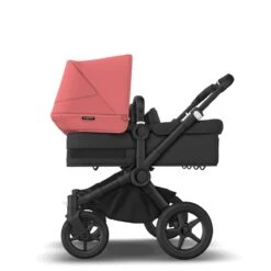 Bugaboo Donkey 5 Twin Black - Midnight Black - Sunrise Red -Joolz Verkoop bugaboo donkey 5 twin black midnigh black sunrise red 7