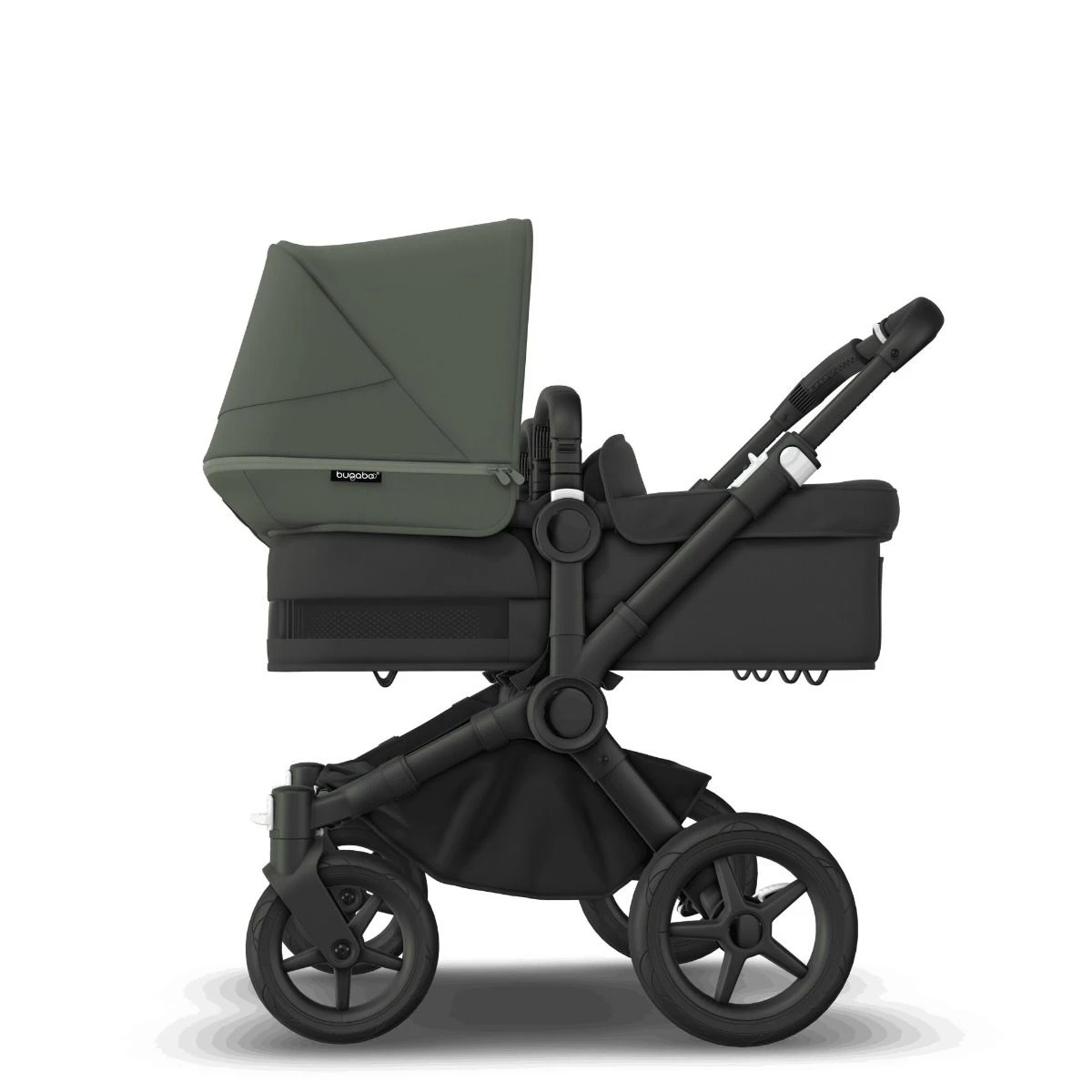 Bugaboo Donkey 5 Twin Black - Midnight Black - Forest Green 6 Bugaboo Donkey 5 Twin Black - Midnight Black - Forest Green - Afbeelding 4