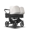 Bugaboo Donkey 5 Twin Black - Midnight Black - Misty White