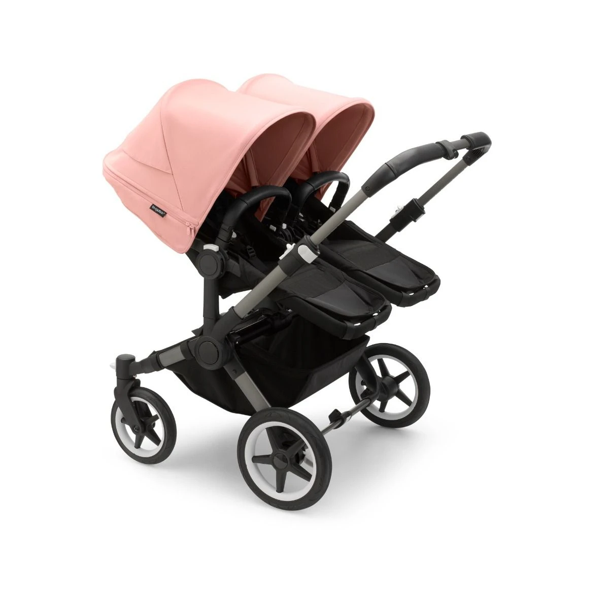 Bugaboo Donkey 5 Twin Graphite - Midnight Black - Morning Pink 6 Bugaboo Donkey 5 Twin Graphite - Midnight Black - Morning Pink - Afbeelding 4