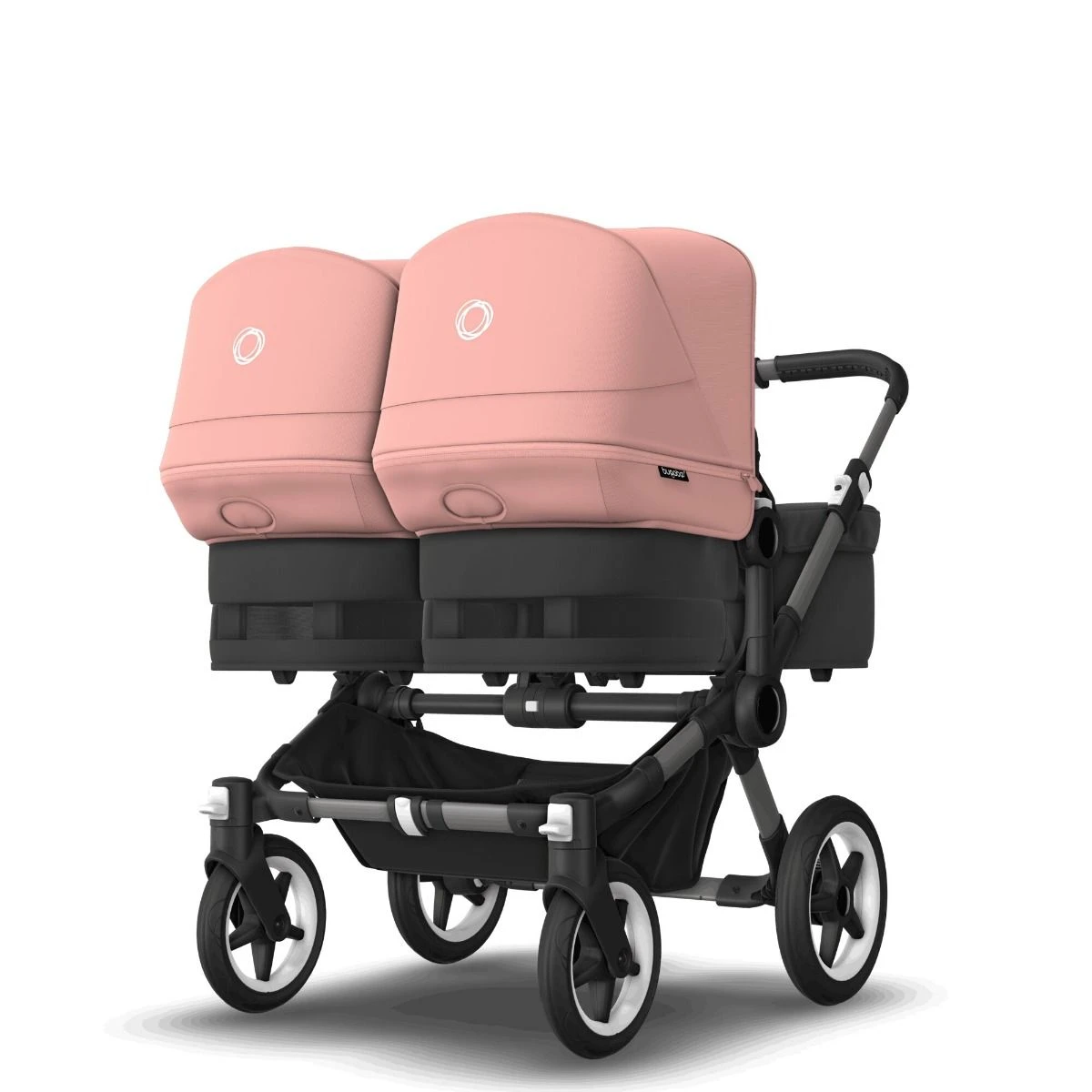 Bugaboo Donkey 5 Twin Graphite - Midnight Black - Morning Pink 5 Bugaboo Donkey 5 Twin Graphite - Midnight Black - Morning Pink - Afbeelding 3