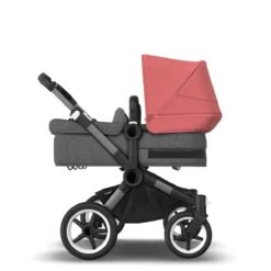 Bugaboo Donkey 5 Twin Graphite - Grey Melange - Sunrise Red -Joolz Verkoop bugaboo donkey 5 twin graphite grey melange sunrise red