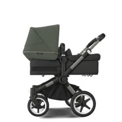 Bugaboo Donkey 5 Twin Graphite - Midnight Black - Forest Green -Joolz Verkoop bugaboo donkey 5 twin graphite midnight black forest green 1