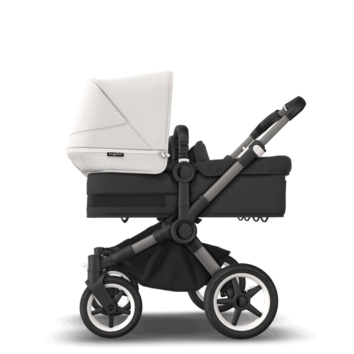 Bugaboo Donkey 5 Twin Graphite - Midnight Black - Misty White 4 Bugaboo Donkey 5 Twin Graphite - Midnight Black - Misty White - Afbeelding 2