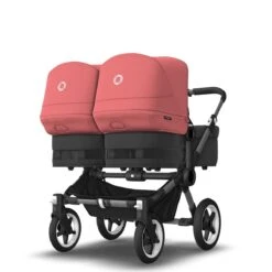 Bugaboo Donkey 5 Twin Graphite - Midnight Black - Sunrise Red -Joolz Verkoop bugaboo donkey 5 twin graphite midnight black sunrise red