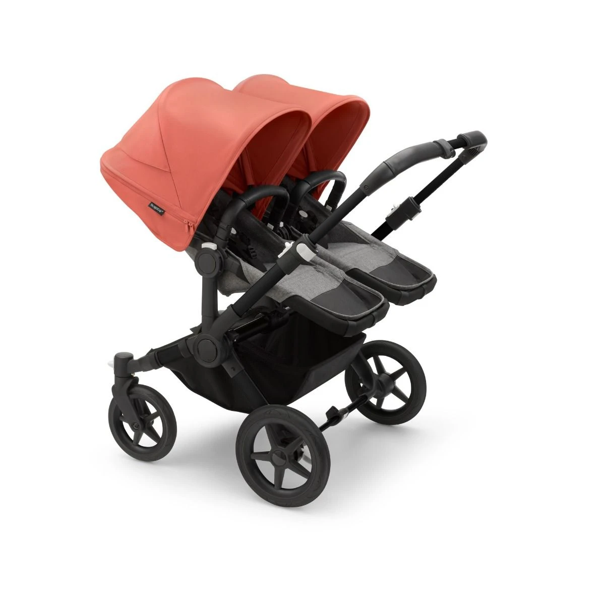 Bugaboo Donkey 5 Duo Black - Grey Melange - Sunrise Red 10 Bugaboo Donkey 5 Duo Black - Grey Melange - Sunrise Red - Afbeelding 8