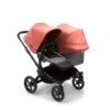 Bugaboo Donkey 5 Duo Black - Grey Melange - Sunrise Red -Joolz Verkoop bugaboo donkey duo black grey melange sunrise red