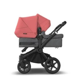 Bugaboo Donkey 5 Duo Black - Grey Melange - Sunrise Red 13 Bugaboo Donkey 5 Duo Black - Grey Melange - Sunrise Red -Joolz Verkoop bugaboo donkey duo black grey melange sunrise red 5