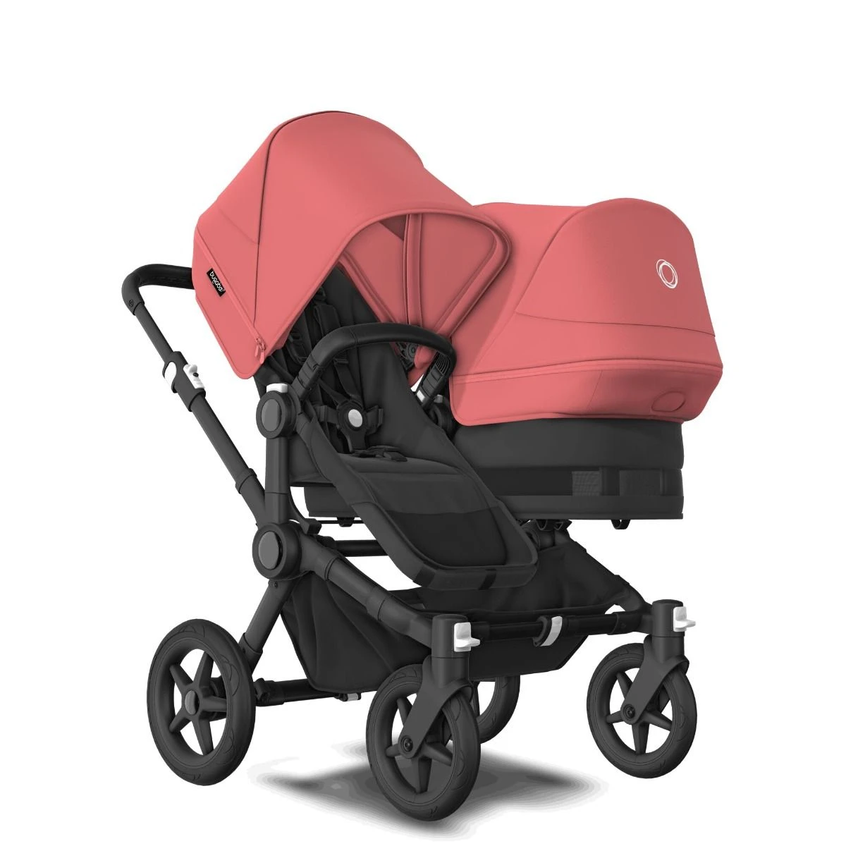 Bugaboo Donkey 5 Duo Black - Midnight Black - Sunrise Red 3 Bugaboo Donkey 5 Duo Black - Midnight Black - Sunrise Red