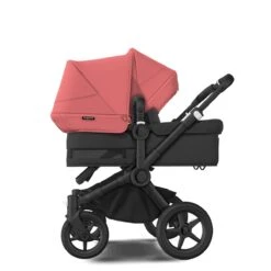 Bugaboo Donkey 5 Duo Black - Midnight Black - Sunrise Red 12 Bugaboo Donkey 5 Duo Black - Midnight Black - Sunrise Red -Joolz Verkoop bugaboo donkey duo black midnight black sunrise red 4